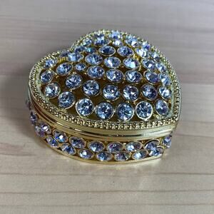 Fashion Jewelry Boxes Metal Jewelry Case Trinket Box Heart Shaped Casket